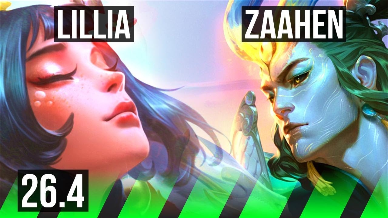 LILLIA vs ZAAHEN (JGL) | Good KDA: 12/1/8 | KR Diamond | 26.4