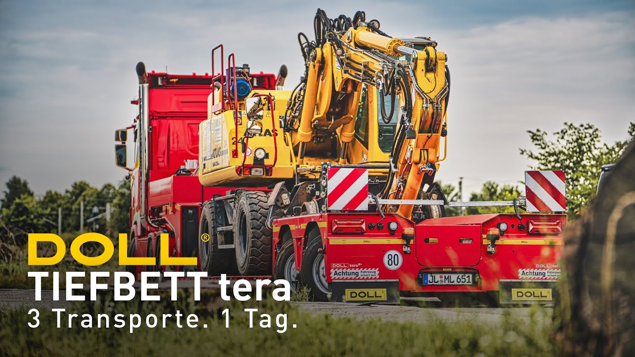 1 DOLL Tiefbett tera. 3 Transporte. 1 Tag.