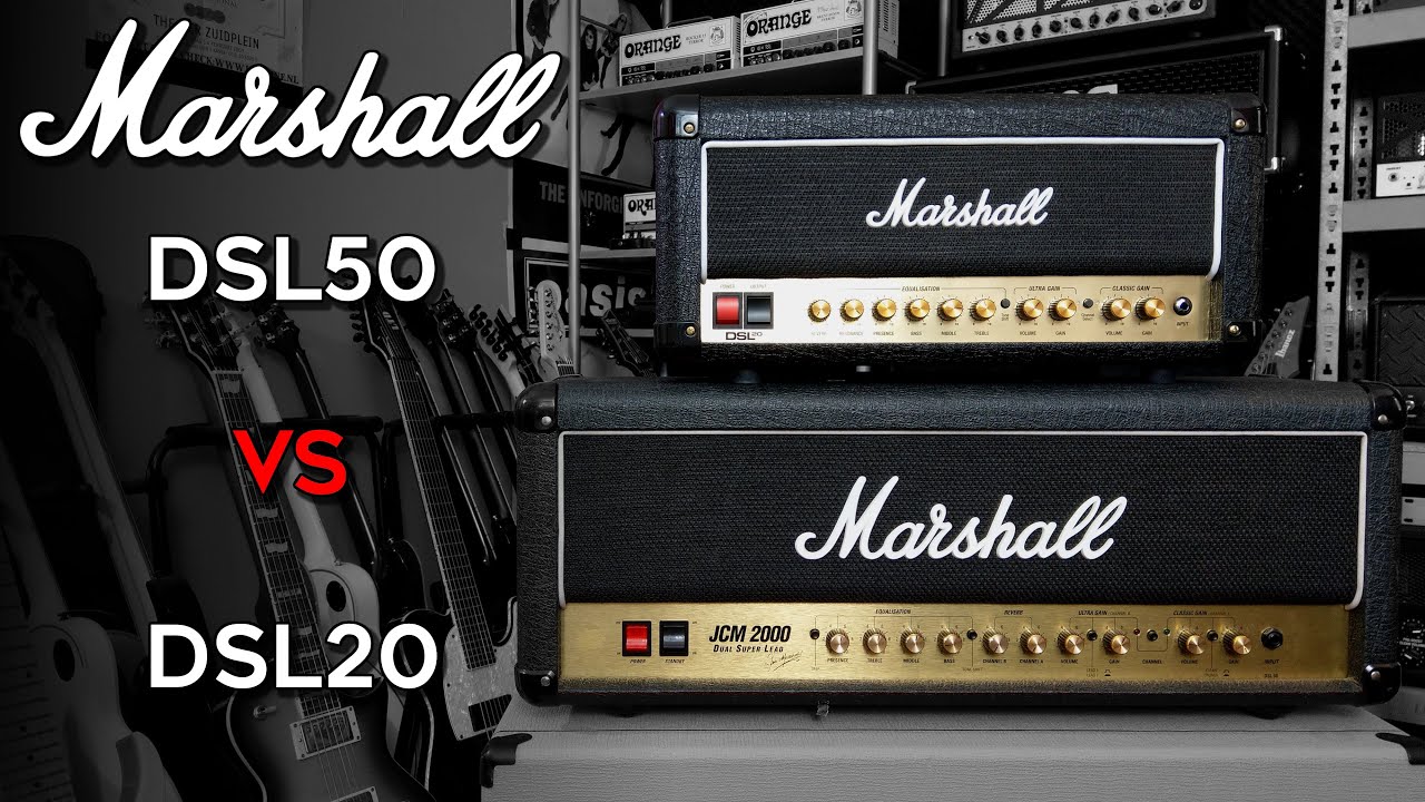 Marshall DSL 50 vs DSL 20 (demo/comparison)