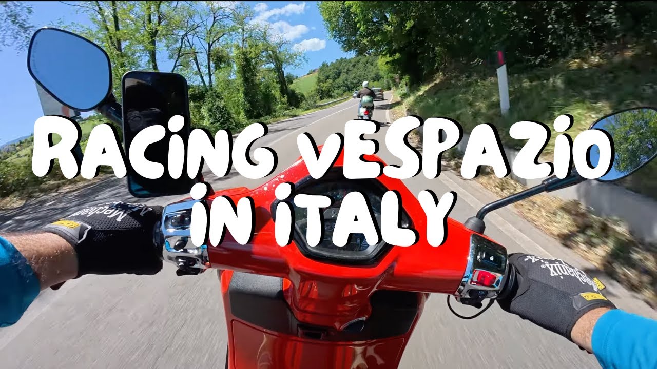 RIDING WITH VESPAZIO IN MOTOR VALLEY TO PIETRA DI BISMANTOVA - VESPA GTS 300 2025 ARANCIO IMPULSIVO