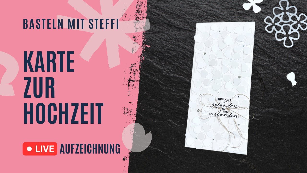 Geldgeschenke originell verpacken: Hochzeitskarte mit Geldfach - Liveaufzeichnung