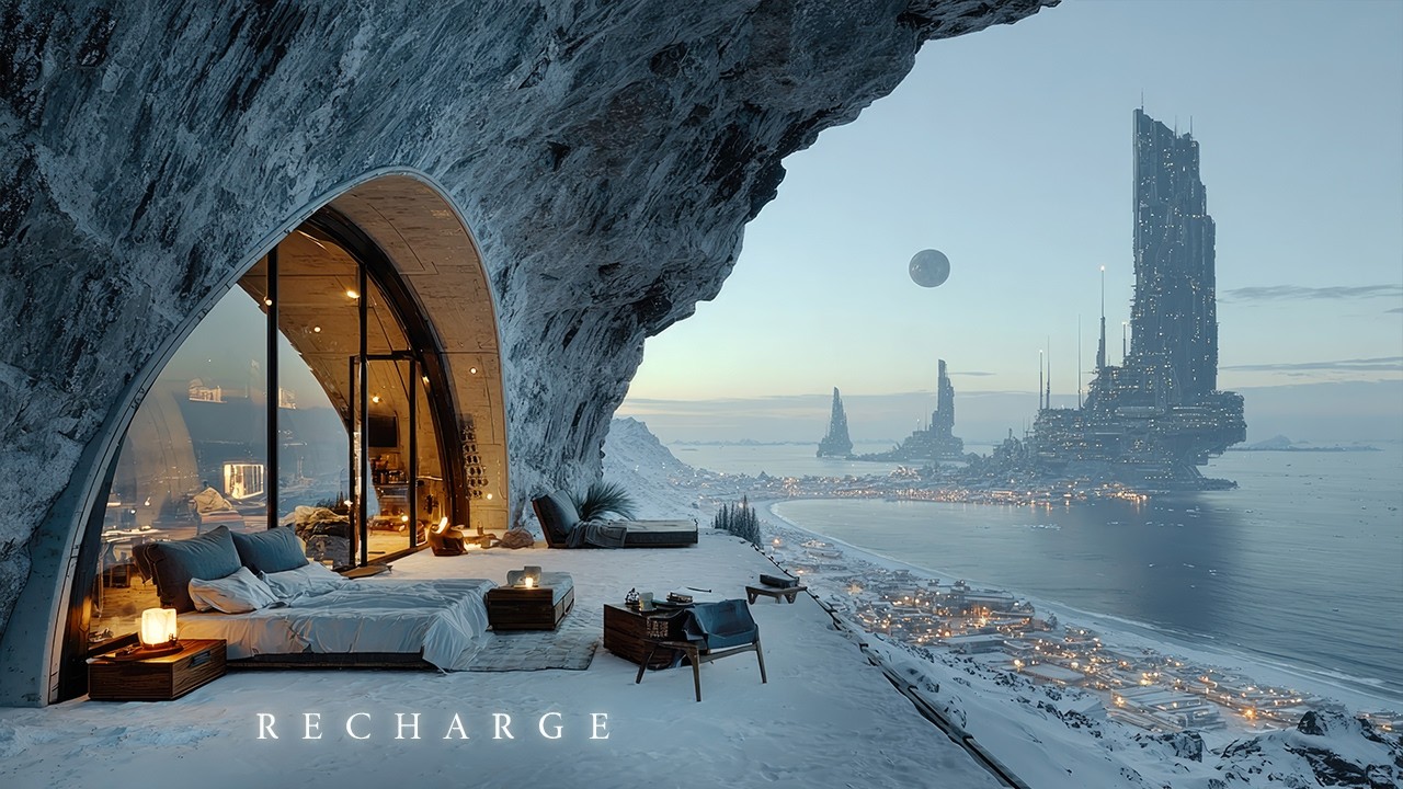 Recharge: Relaxing Winter Sci-Fi Ambient Music for Sleep & Deep Focus (Binaural Beats)
