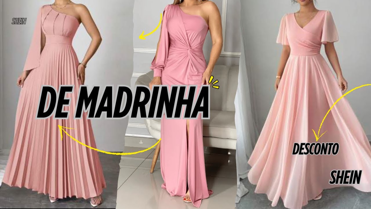 Vestidos de madrinha de casamento rose🩷