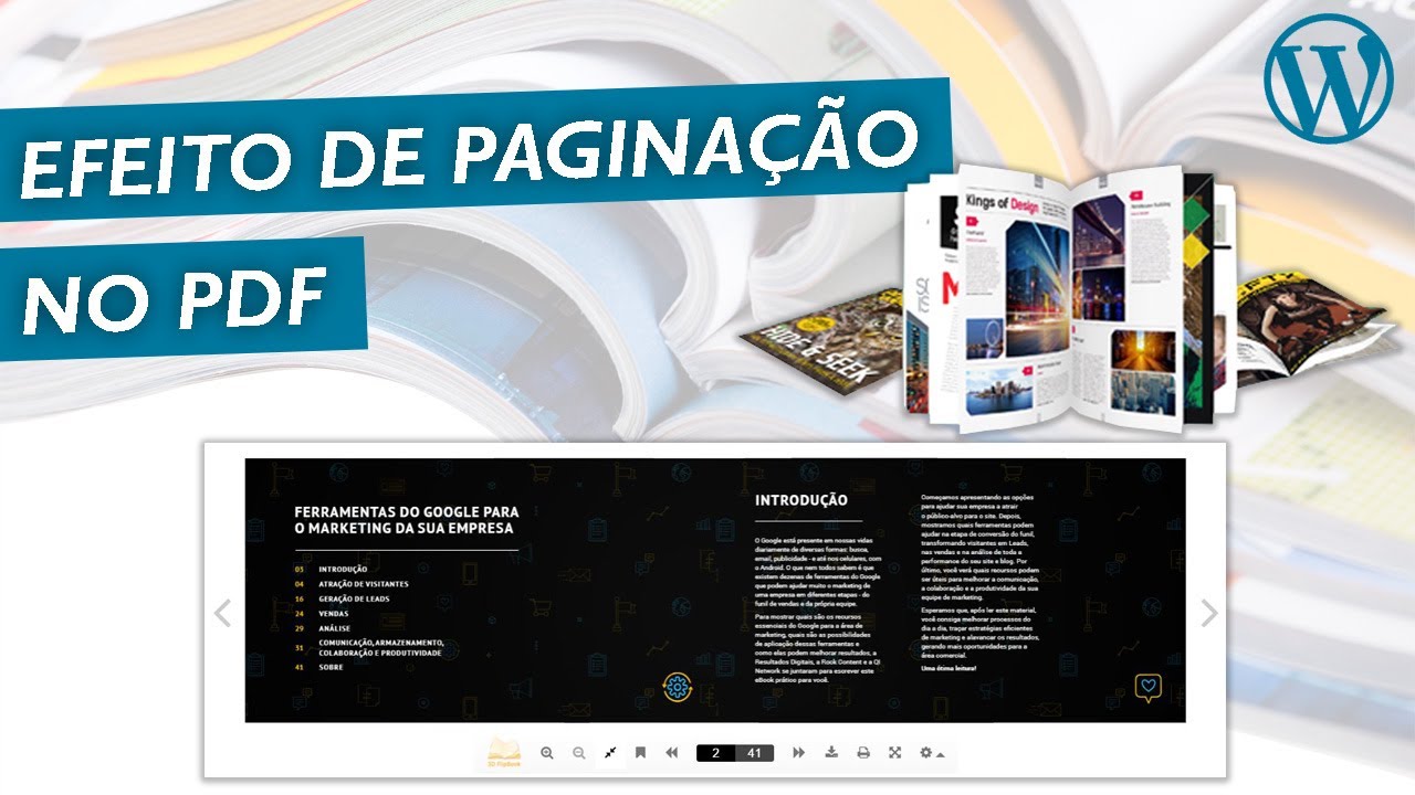 3D FlipBook Plugin de Paginação para PDF 😮| Plugin WordPress