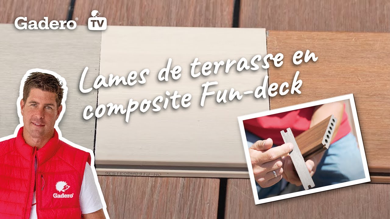 Lames de terrasse en composite Fun-Deck - Gadero France