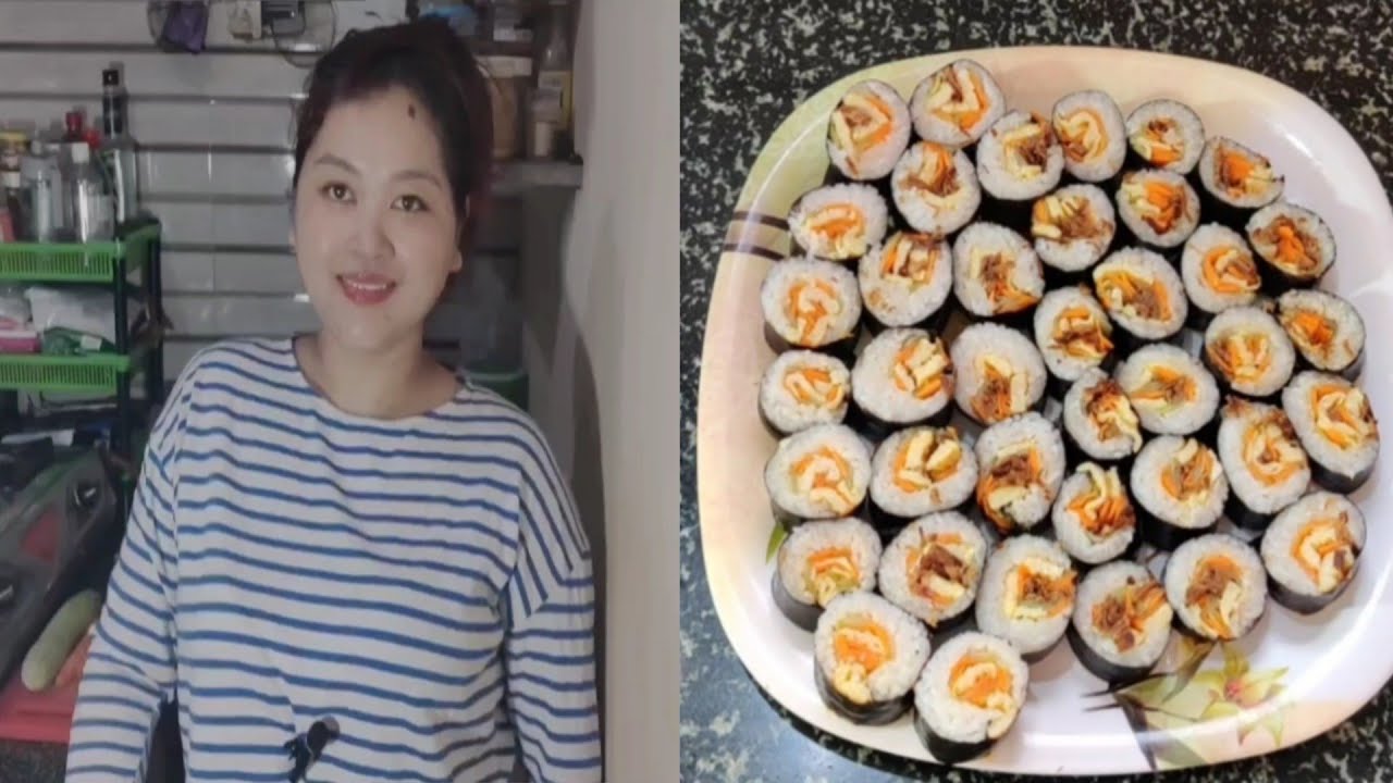 Korean Food, Kimbab siamdan Awlsam, a awlsamin a tui hle..