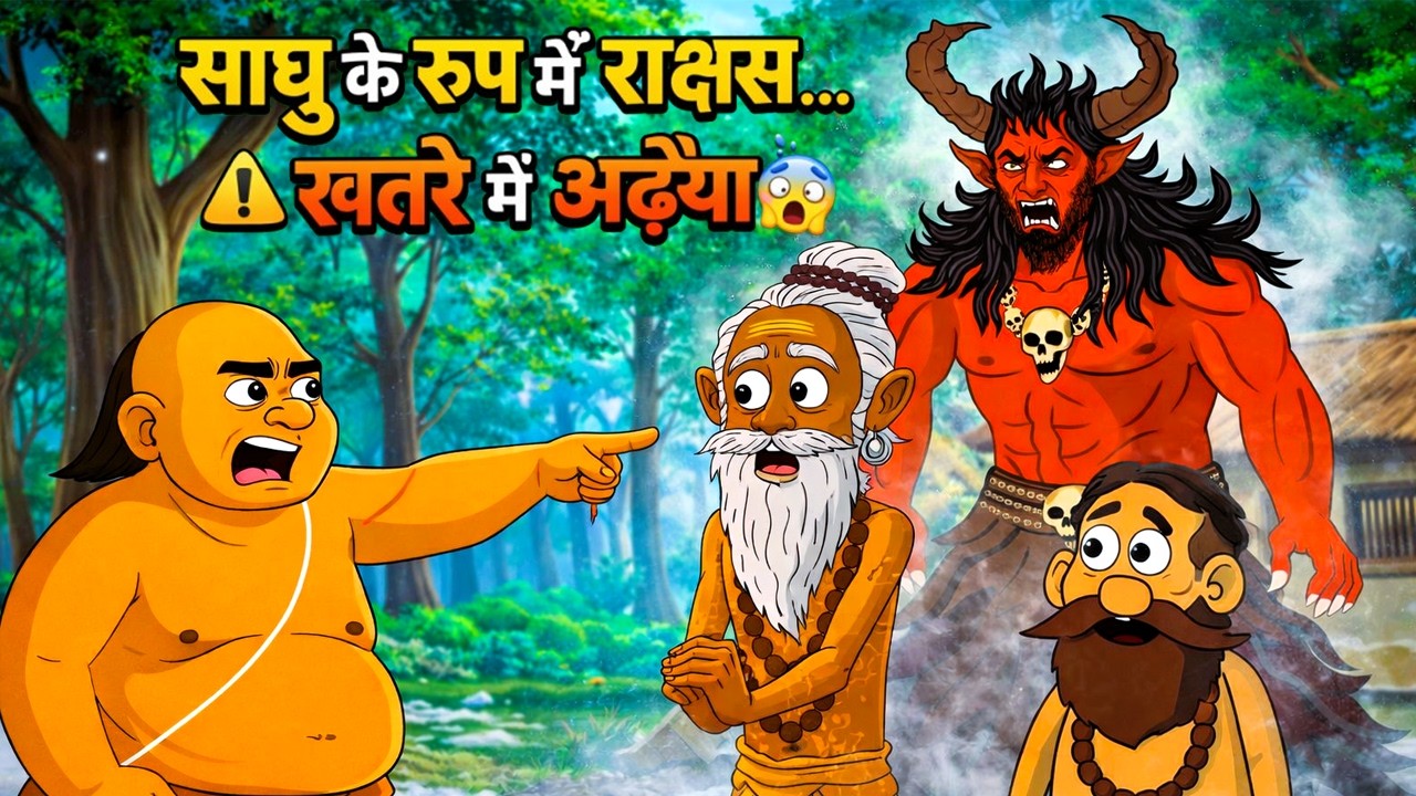 साधु के रूप में राक्षस - Adhiya Moral Stories | Hindi story | Hindi Moral Stories |Rakshas Ki Kahani