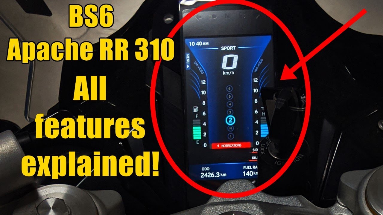 BS6 Apache RR 310 features of new meter console explained | IAMABIKER