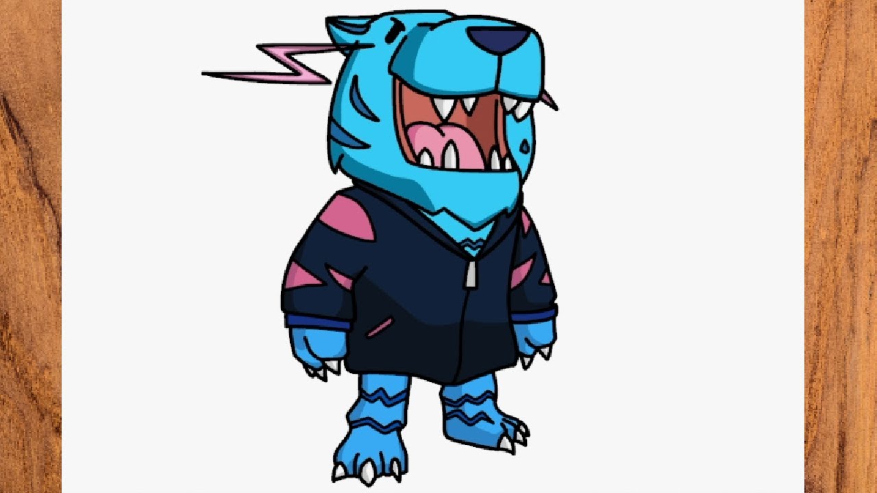 How to draw The Beast from Stumble Guys