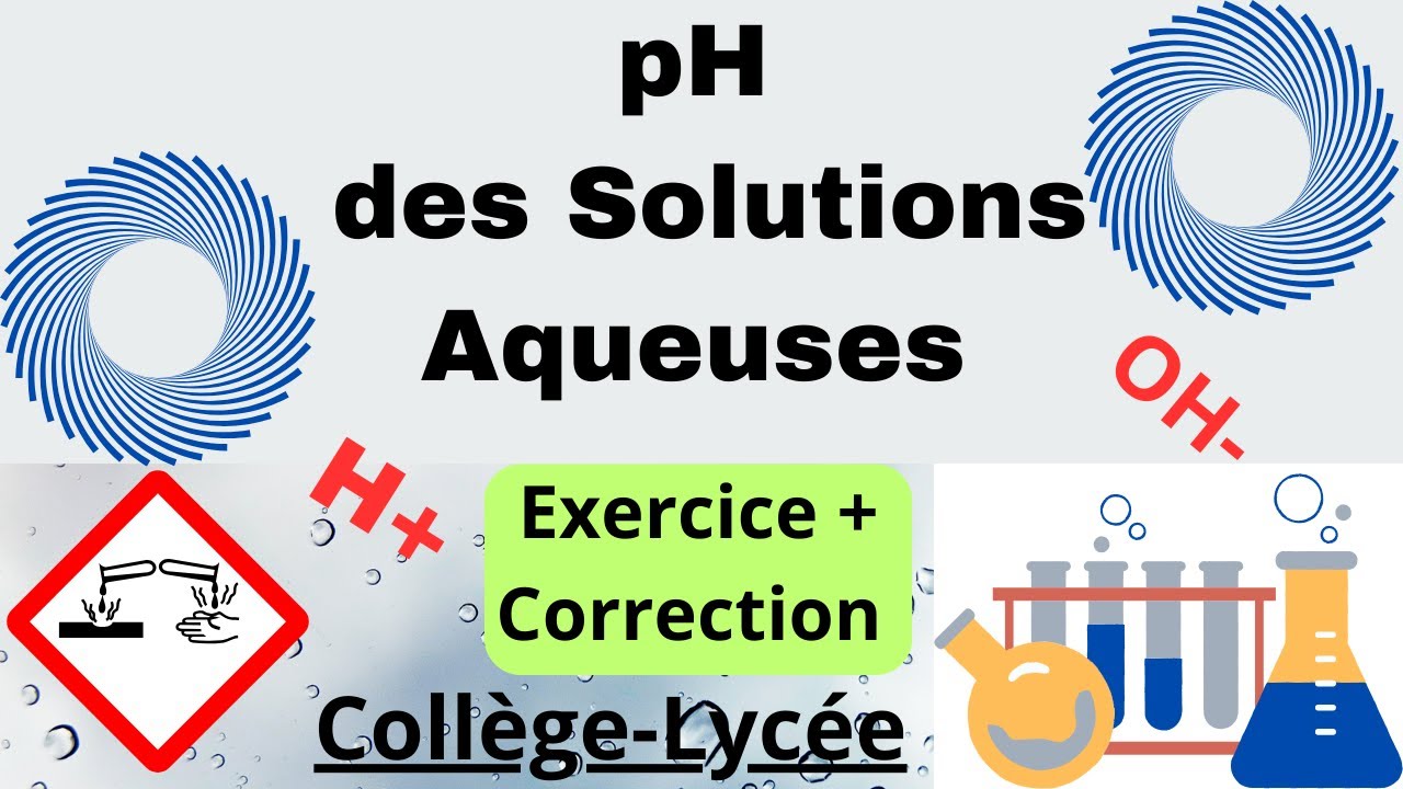 D&eacute;termination de la nature d'une solution aqueuse par son pH..