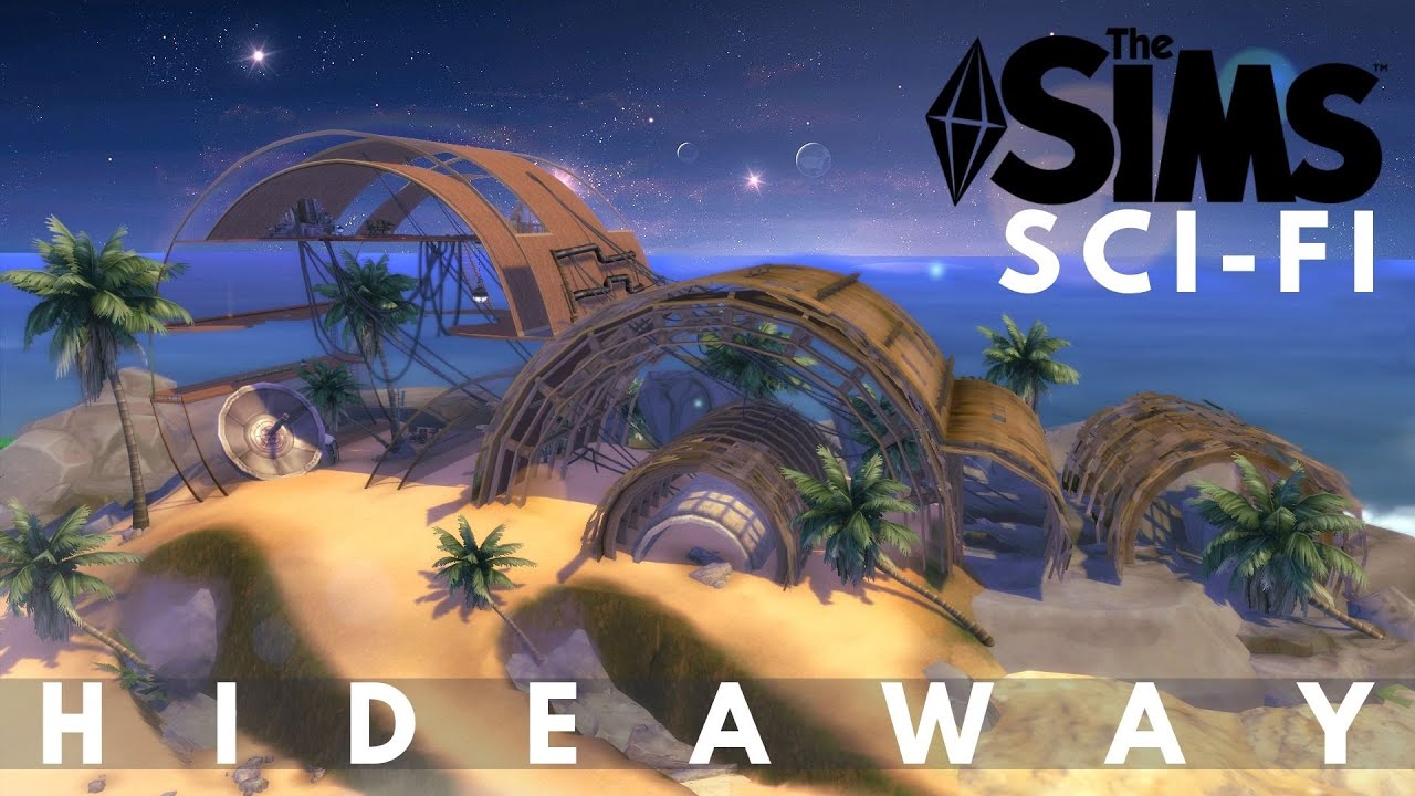 CYLINDRICAL SCI-FI HIDEAWAY | The Sims 4 Speed Build | NOCC