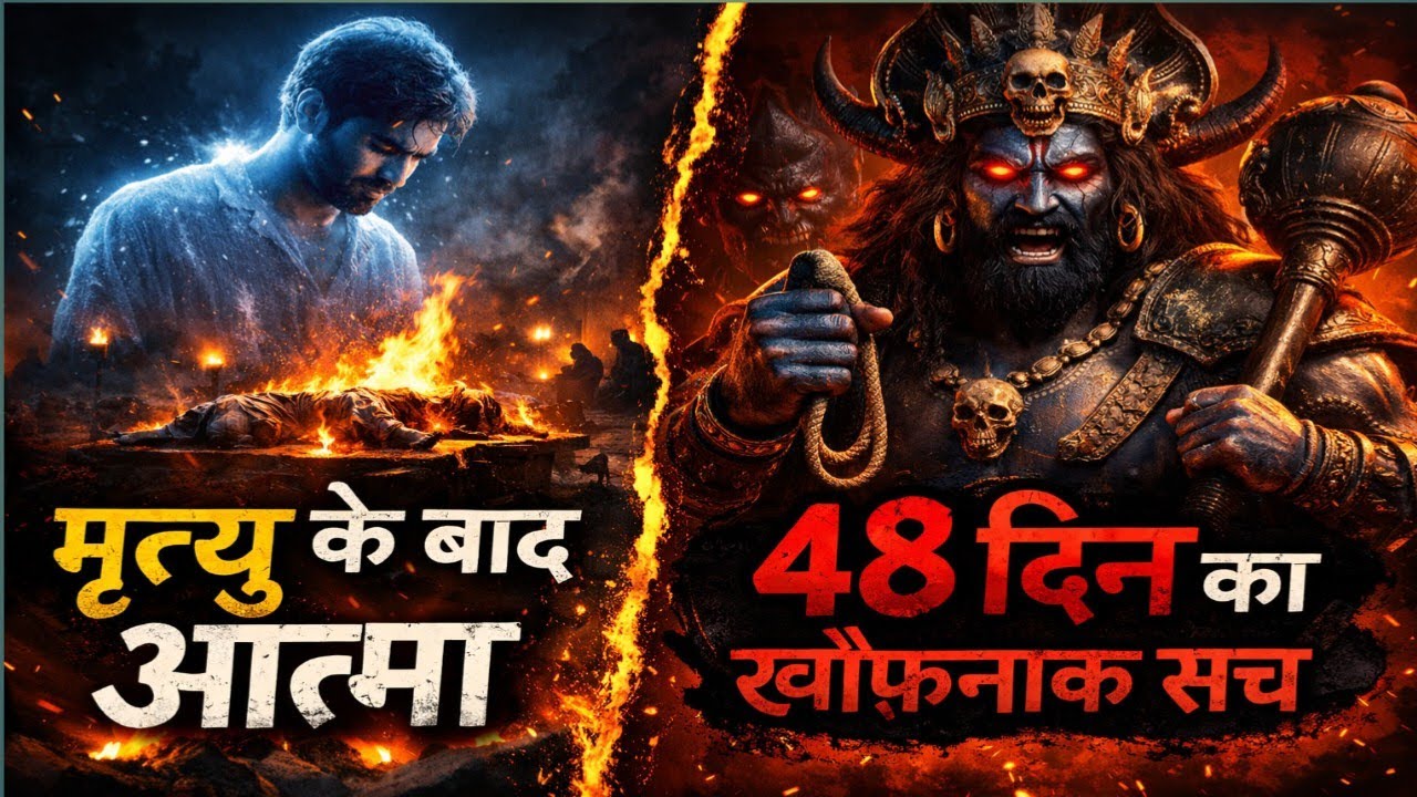 मृत्यु के बाद आत्मा 48 दिन क्या करती है? | गरुड़ पुराण का सबसे डरावना सच@BhaktiBookofficial 