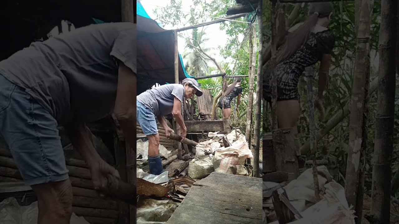 WE FIXING A BROKEN HOUSE BECAUSE OF THE TYPHOON ADA 
