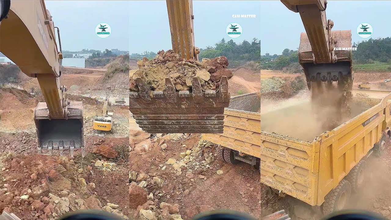 The Process Of Soil Excavation And Transportation P1452