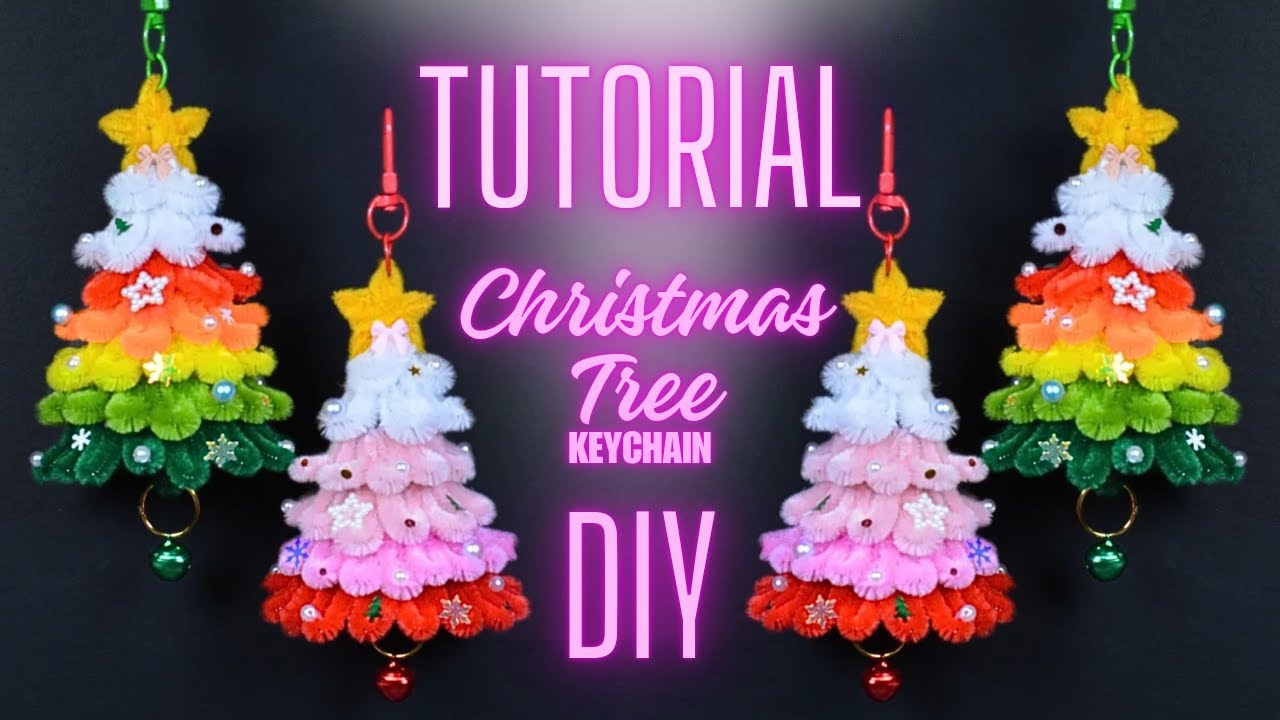 🎄Learn how to make Christmas tree🎄with pipe cleaners | Chenille wire crafts