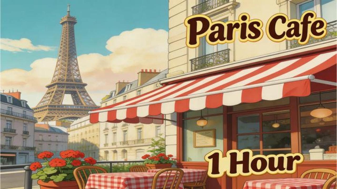 Dreamy Paris Café Ambience ☕ | 1 Hour Romantic Chill Background Music
