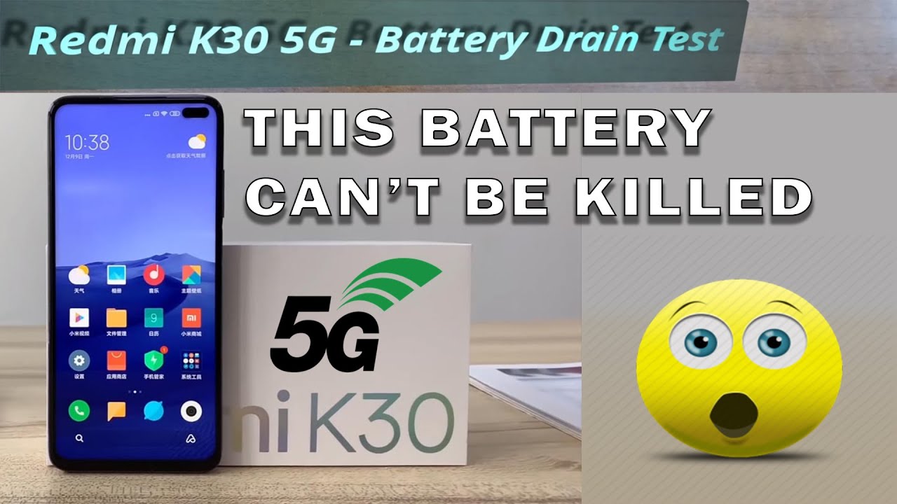 Best Battery of 2020 Redmi K30 Battery Drain Test - How many hours it needs to kill it???