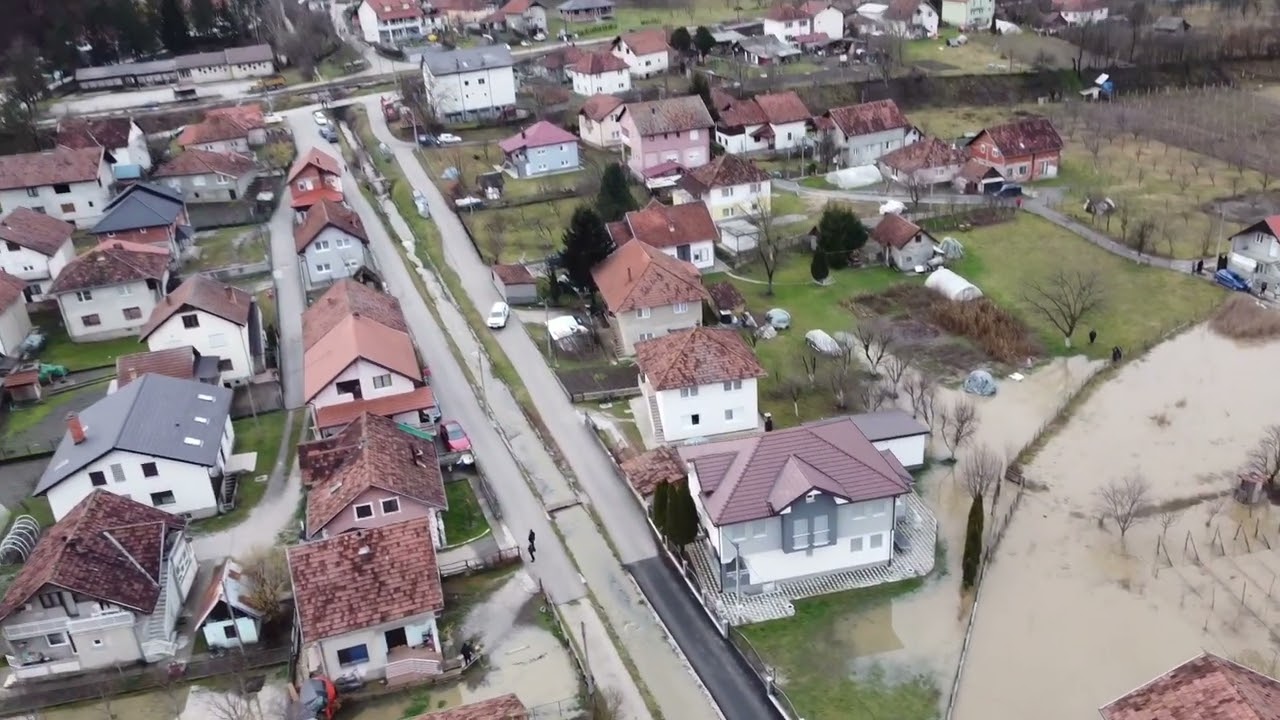 Naselje Zalug , grad Prijepolje  19.01.2023  poplave