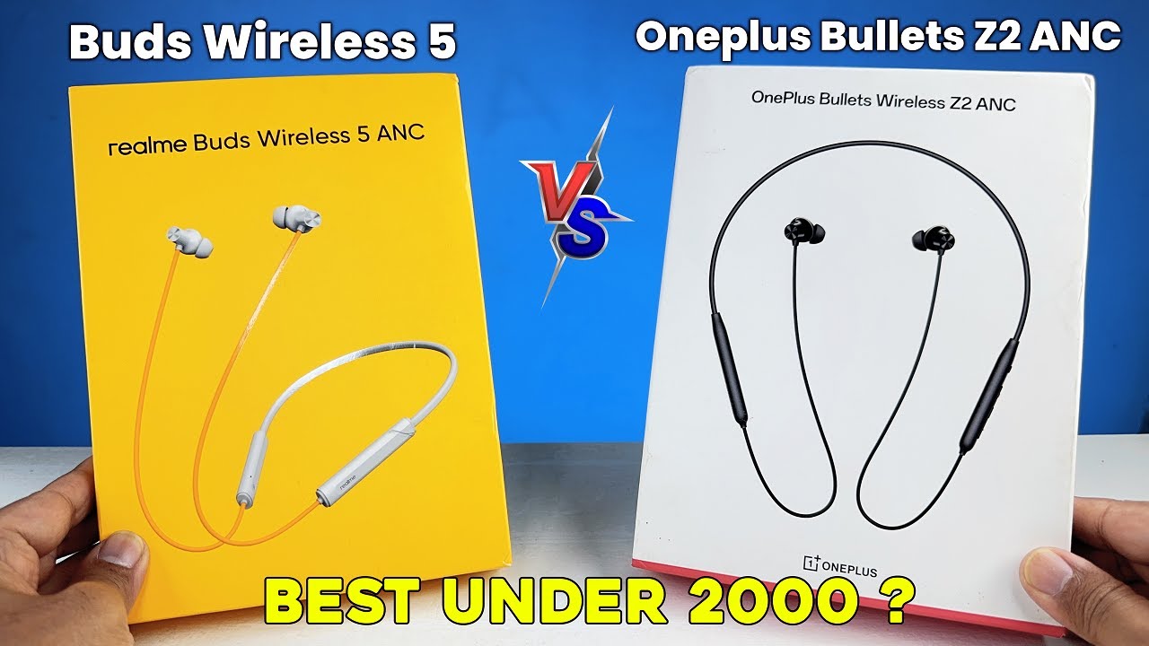 Realme Buds Wireless 5 ANC VS OnePlus Bullets Z2 ANC ⚡ Best  Neckbands Ultimate Comparison ⚡