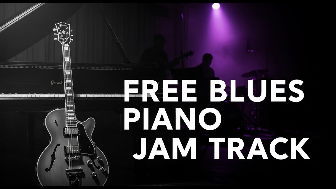 Play Blues Scales Over a Driving Piano Track at Medium Speed