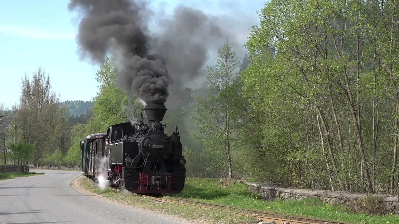 Steam of Moldovita Forest Railway Romania (May, 2022) 2  ルーマニア　モルドヴィツァ森林鉄道の蒸気機関車(2022年5月)　2