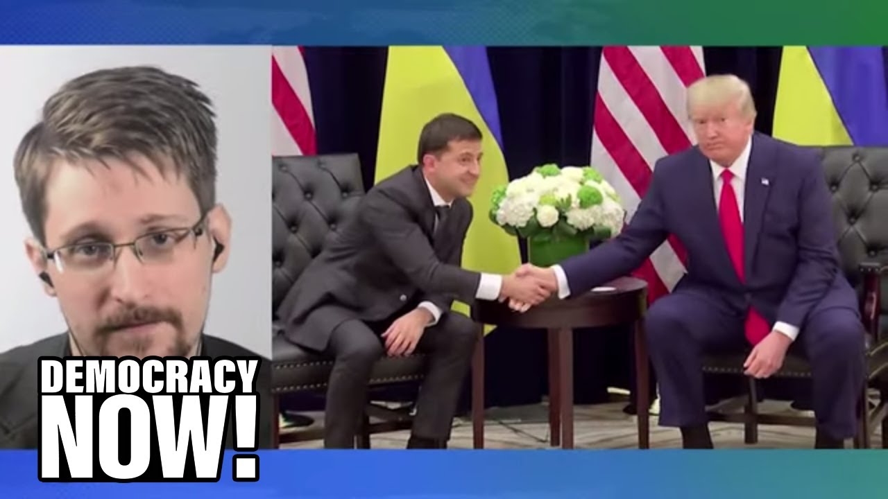 Edward Snowden Responds to Trump Impeachment Inquiry & Justice Dept. Lawsuit Against Him