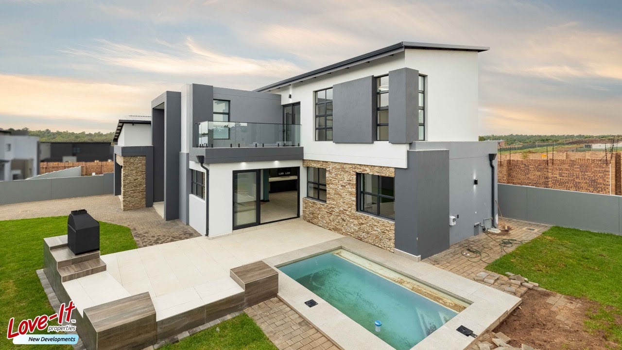Modern Family Home with Entertainment Spaces and Staff Quarters