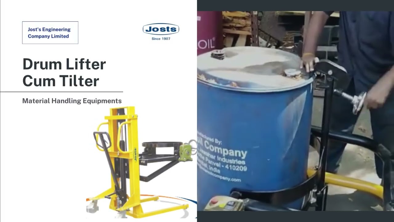 Drum Lifter Cum Tilter powered by Josts Engineering Company Limited