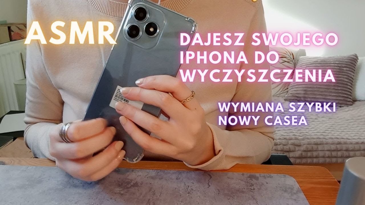 ASMR po polsku. Roleplay Czyszczę Twojego Iphone'a Smartfona. Stukanie Tapping #roleplay #tapping