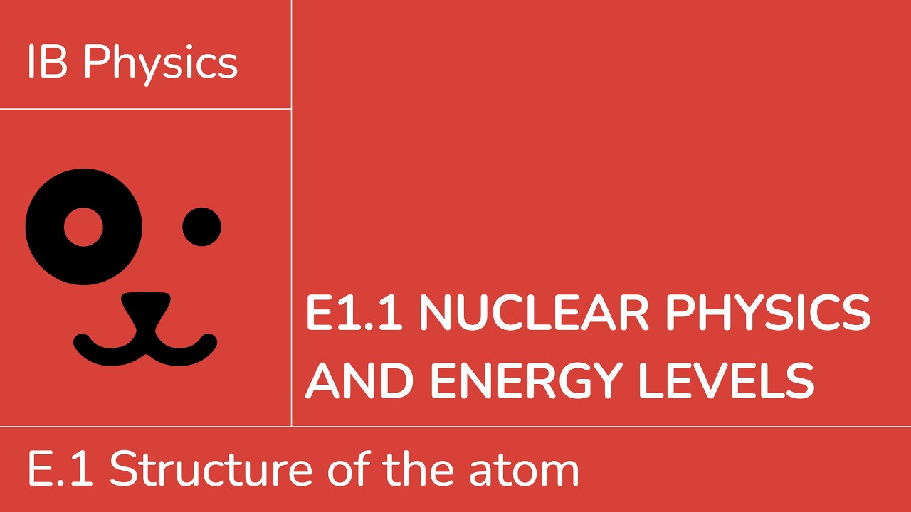 E1.1 Nuclear physics and energy levels [IB Physics SL/HL]