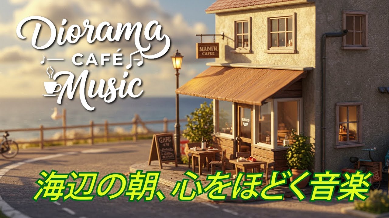 Diorama cafe Music朝シリーズ第４弾🌅 海辺の朝、心をほどく音楽。