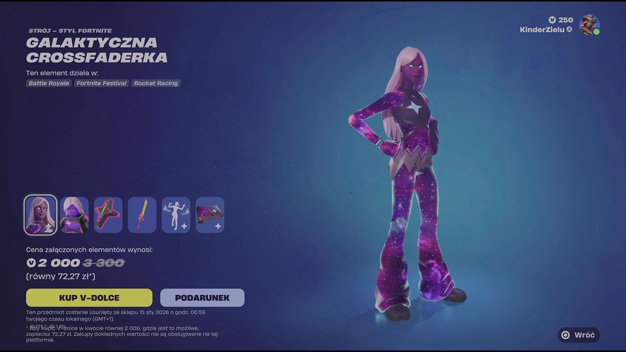 Fortnite  POWRÓT. ZESTAWU GALAXY 