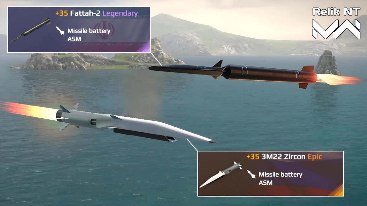 Fattah-2 vs Zircon | Hypersonic Missile Test - Modern Warships 