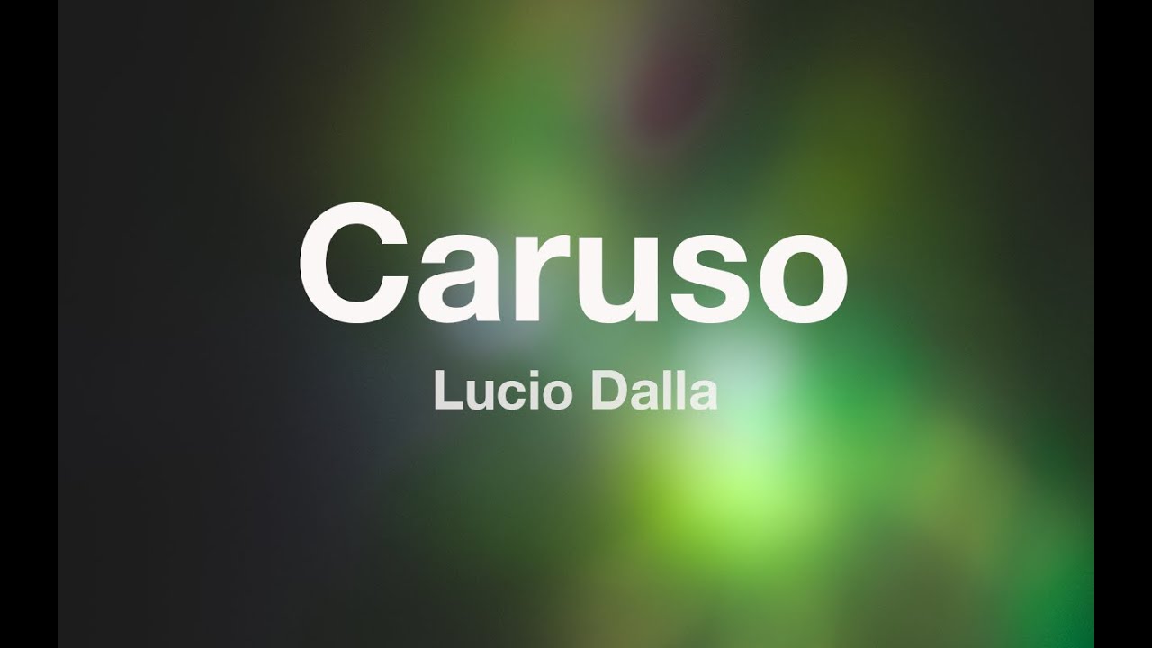 Lucio Dalla - CARUSO - Karaoke (Fair Use)