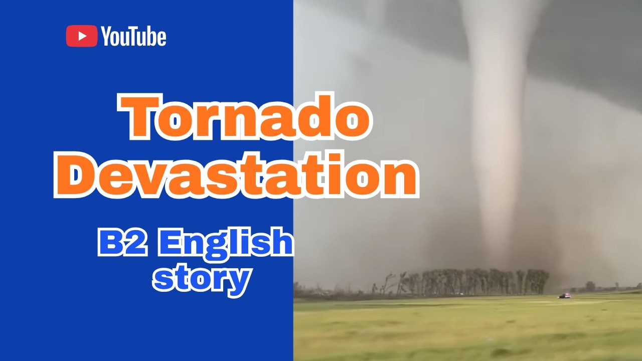 EF5 Tornado Leveled Entire Town! 🌪️😱B2 English Listening Practice