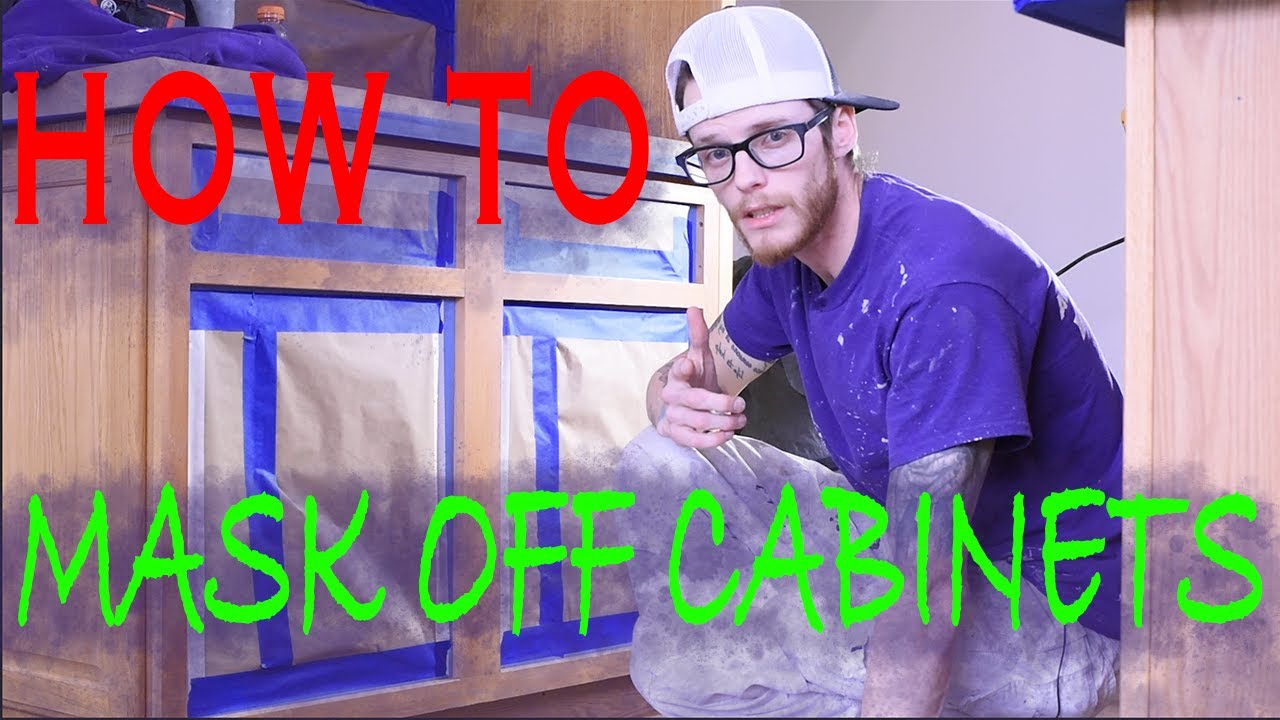 How To Mask Off Cabinet Boxes