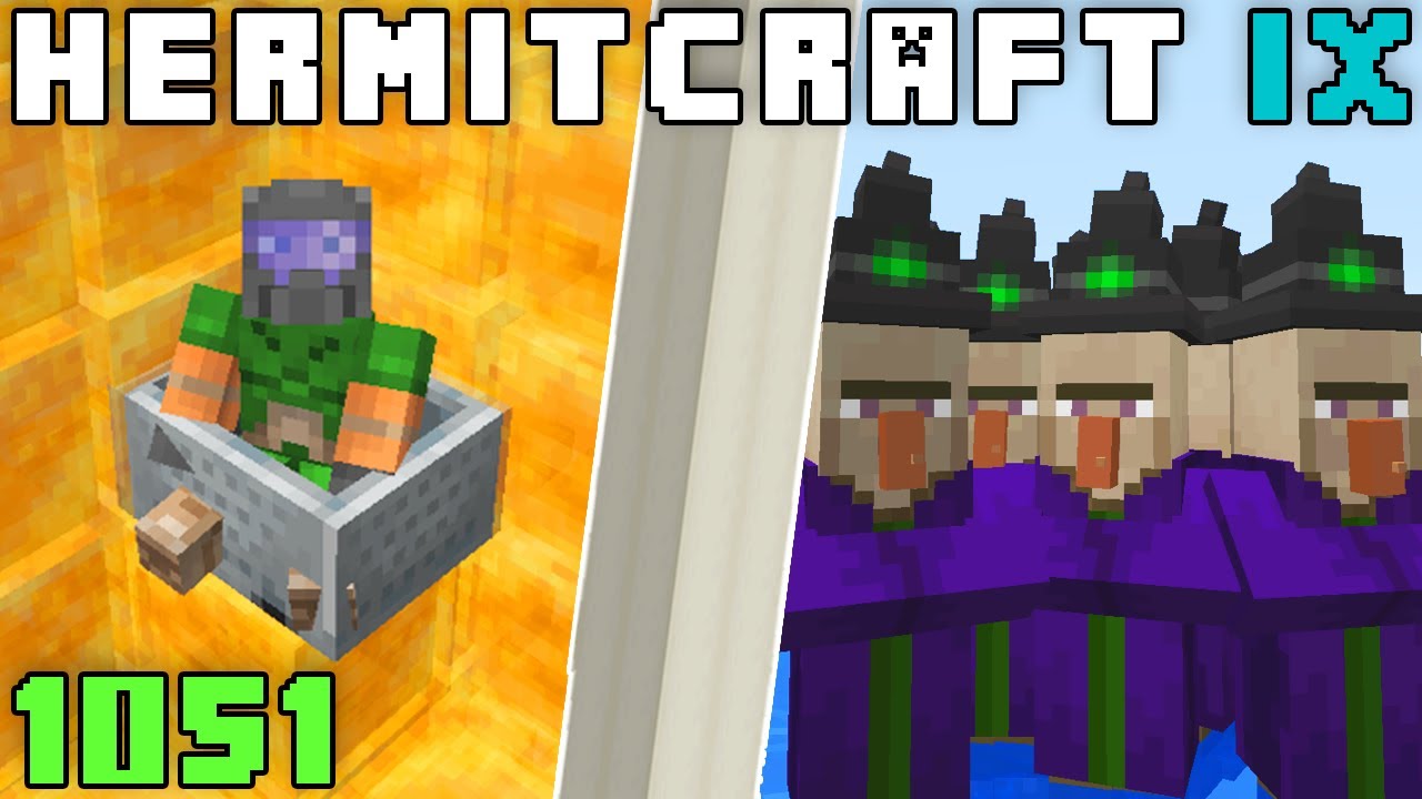 Hermitcraft IX 1051 Honey Powered Witch Farm!