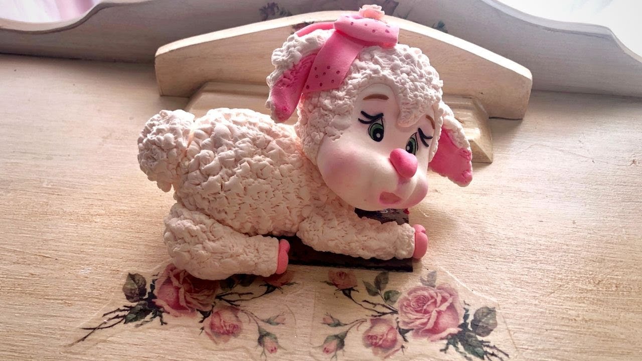 Ovejita en porcelana fria / Cold porcelain sheep tutorial