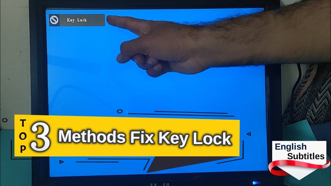 How To Fix Key Lock On LED TV Without A Remote (English Subtitles)