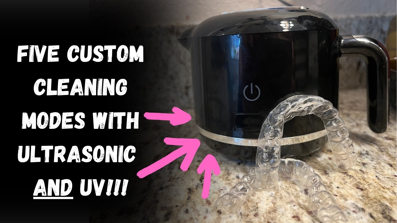 Ultrasonic and UV cleaning for your retainer.