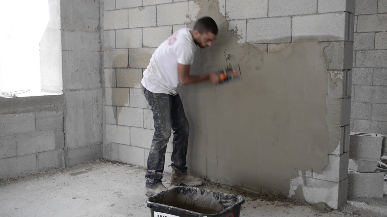 שימוש בתערובת צמנטיט ליישור קירות