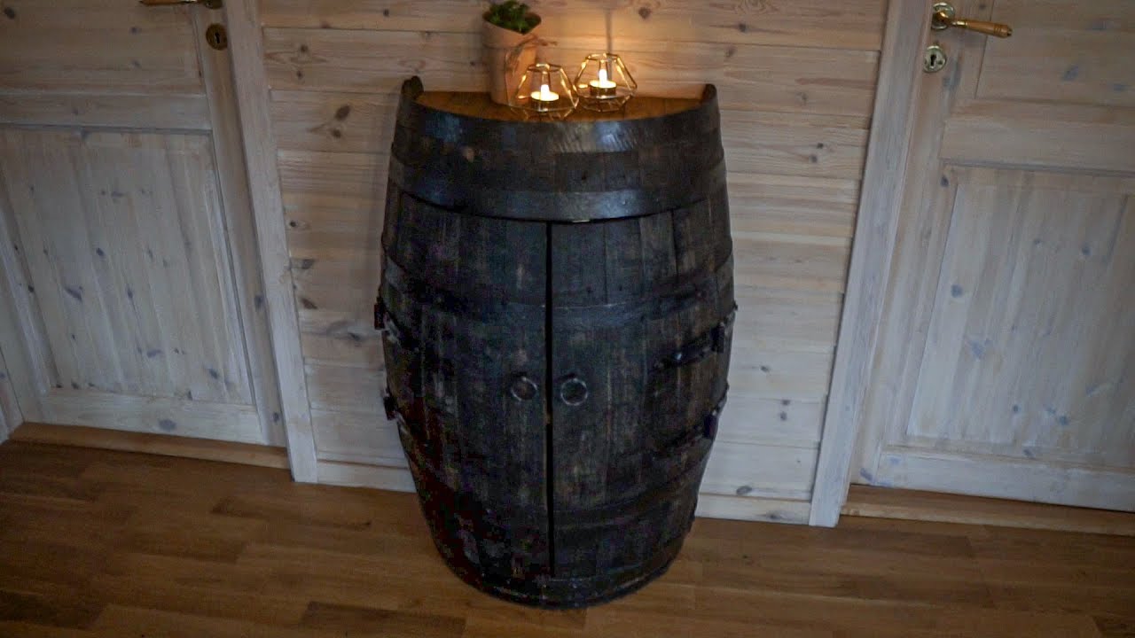 Making a Barrel Bar Cabinet