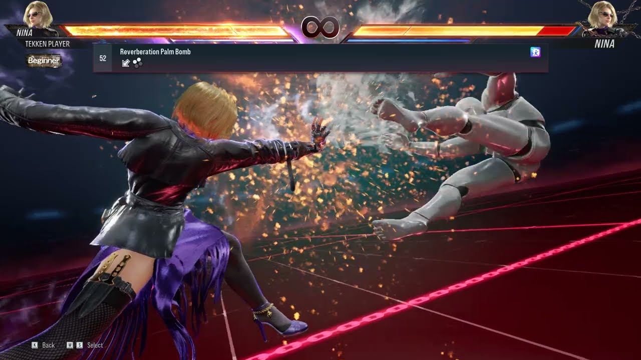 Tekken 8 - Nina Williams Full Move List (Launch Version)
