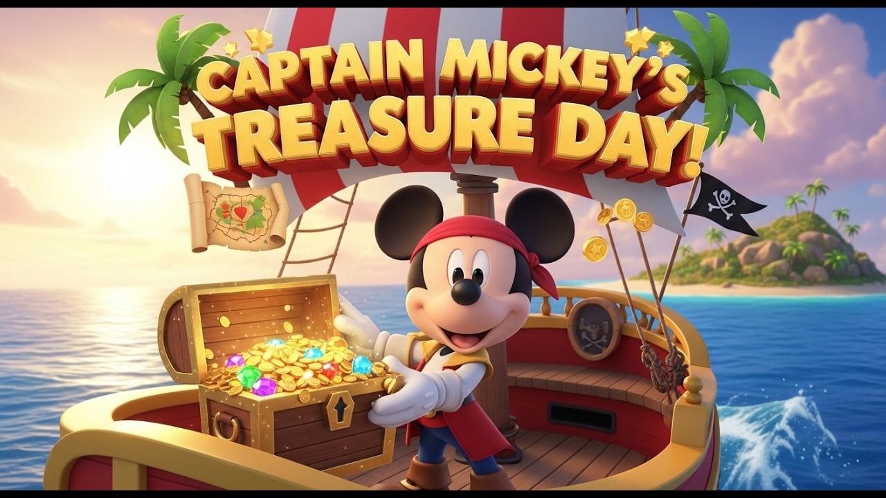 🚢🌴 YO-HO-HO WITH CAPTAIN MICKEY! 🎶💰FOR KIDS POEM