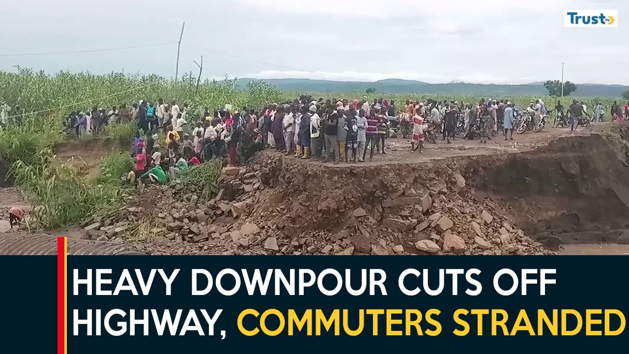 Adamawa Flash Flood: Heavy Downpour Cuts Off Highway, Commuters Stranded