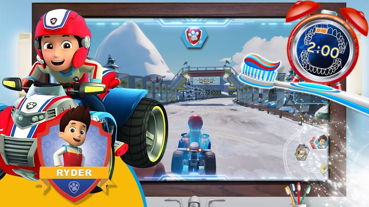 Paw Patrol Ryder Grand Prix Race 2 Minute Toothbrush timer with Music