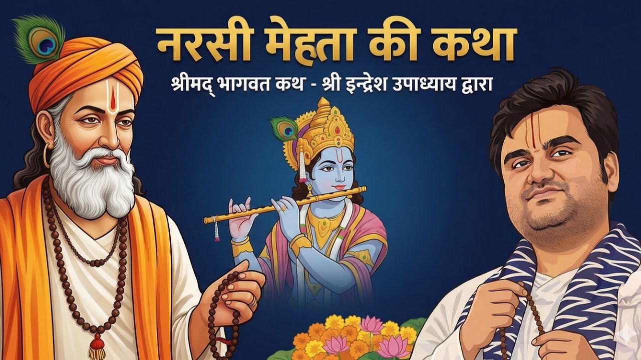 नरसी मेहता की अद्भुत कथा | श्रीमद् भागवत कथा | श्री इन्द्रेश उपाध्याय जी महाराज