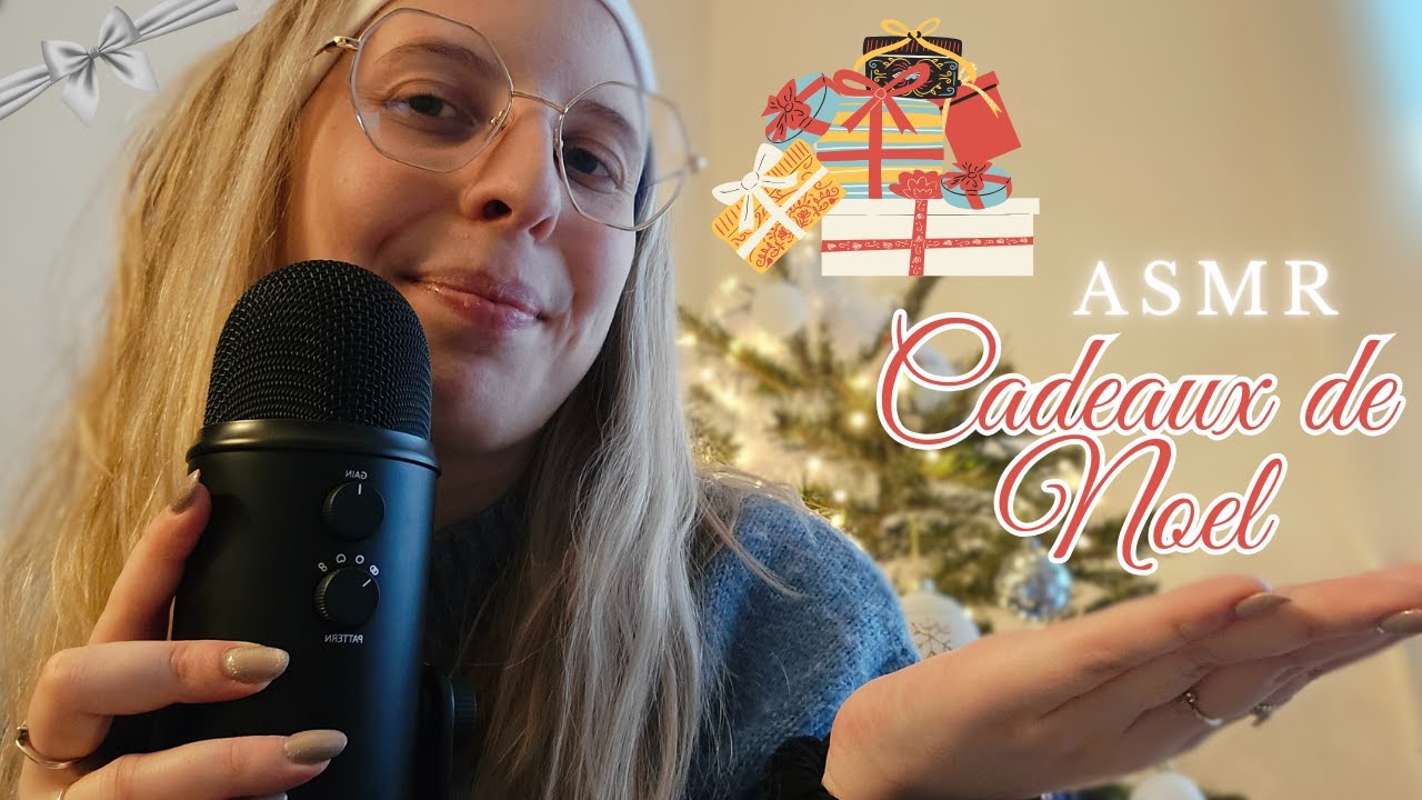 ASMR🎄| Les cadeaux de Noël 2024 que j'offre ( TAPPING+ CHUCHOTTEMENTS) 🎀