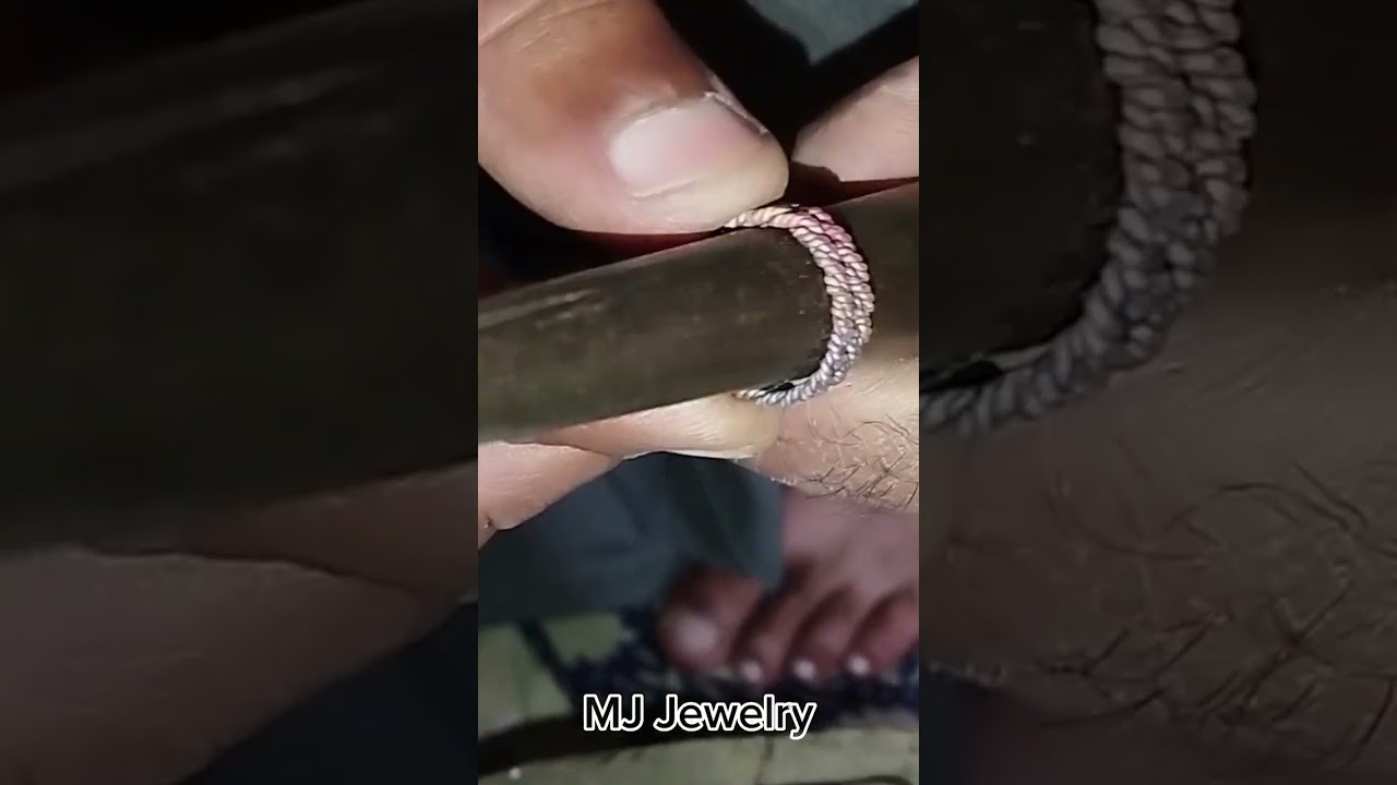Beautiful copper ring making process 💍 
