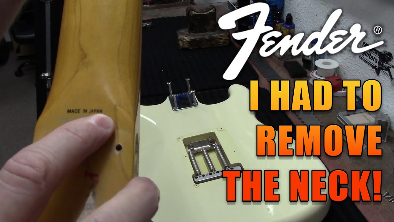We Have To Remove The Neck! 1988 Made In Japan Fender Stratocaster!
